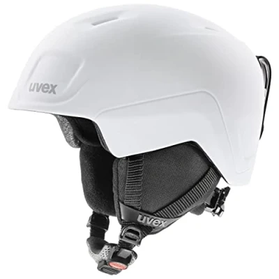 Imagen de uvex Heyya pro casco de esquí para niños ajuste talla individual ventilación optimizada blanco negro mate 51 55 cm