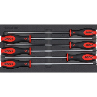 Imagen de SONIC 600627 Módulo herramientas 6 T15, T20, T25, T27, T30, T40 Torx extra largo