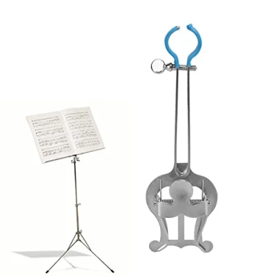 Imagen de Soporte de Música, Abrazadera Marcha Práctica Portátil para Lira Trompeta Instrumento Musical