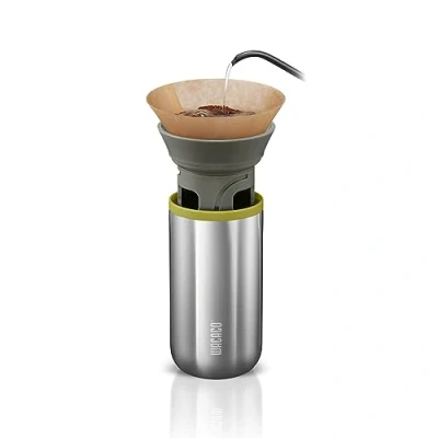 Imagen de WACACO Cuppamoka Cafetera de Goteo, Máquina Café Portátil, Americana Viaje con 10 Filtros Papel Cono, Operada Manualmente, Filtro Acero Inoxidable, FL oz