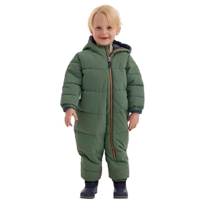 Imagen de firstinstinct by killtec niños Mono/traje para la nieve con aspecto de plumón y capucha FIOW 32 MNS ONPC, forest green, 98, 38897 000