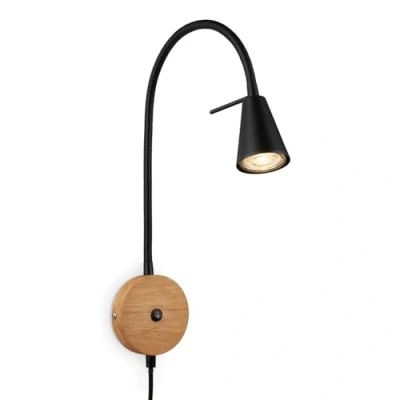 Imagen de Briloner Aplique LED 2180015 con detalles de madera