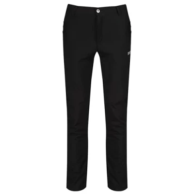 Imagen de Regatta Geo Softshell II Pantalón Tejido elástico Isotex Impermeable y Transpirable Trousers, Hombre, Black, 40&quot;