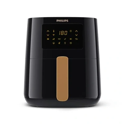 Imagen de Philips Airfryer Serie 5000 L con WIFI, 4,1L (0,8Kg), Freidora de aire función 13 en 1, 90% menos grasa Tecnología exclusiva Rapid Air, Pantalla Digital 7 preajustes (HD9255/80)