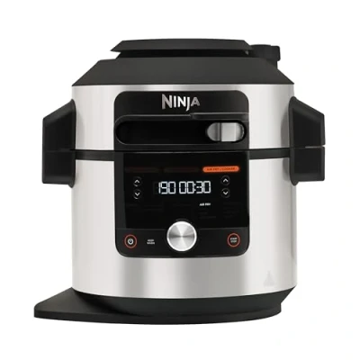 Imagen de Olla eléctrica Ninja SmartLid OL650EU, 1760 W, 12 Funciones, Acero inoxidable/Negro