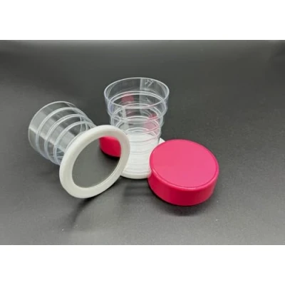 Imagen de Vaso plegable con espejo para camping, pícnics, viajes, hogar