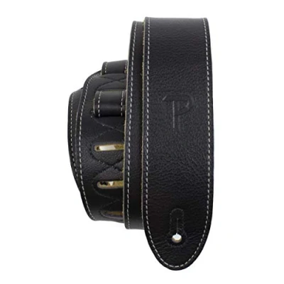 Imagen de Perris 6552 Deluxe negro correa de piel italiana con base ante