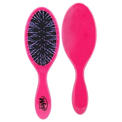 Imagen de WetBrush Thick Hair Detangler with Unique Cluster Patterns of Soft Intelliflex Bristles to Gently Separate the Thickest Ease, Pink
