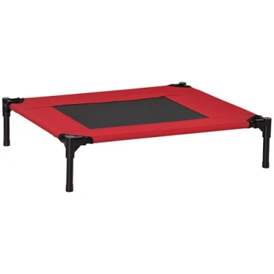 Imagen de PawHut Cama Mascota para Perros Gatos Camas Domir Relajar Exterior Terraza Jardín Malla de Ventilación (M: 76 x 61 18cm (LxAnxAl))