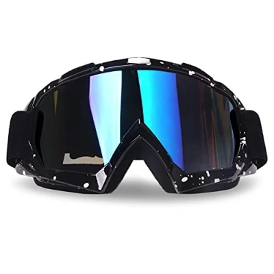 Imagen de Resina sintética 4 fq Windproof Dustproof CRG deportes resistente a los arañazos para bicicleta de motocross la suciedad Wrap gafas esquí protección seguridad (lente color)