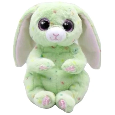 Imagen de TY Beanie Bellies Fern el Conejo de Pascua Verde con Ojos Rosas Brillantes, los mimosos Animales Peluche Barriga Suave Originales Especial 20 cm T41514