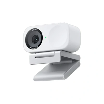 Imagen de Insta360 Link 2C Paquete Estándar Blanco ártico Webcam 4K PC/Mac, Sensor 1/2&quot;, Encuadre automático, HDR, cancelación de Ruido por IA, Control Gestos para Streaming, videollamadas, Gaming