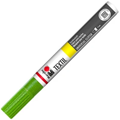 Imagen de Marabu Punta Textil Painter, Pintura, Verde Purpurina, 1 Count (Pack of 1)