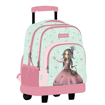 Imagen de Mochila Safta Escolar Grande con Ruedas de Santoro&#039;s Mirabelle Estella, 320x140x460 mm