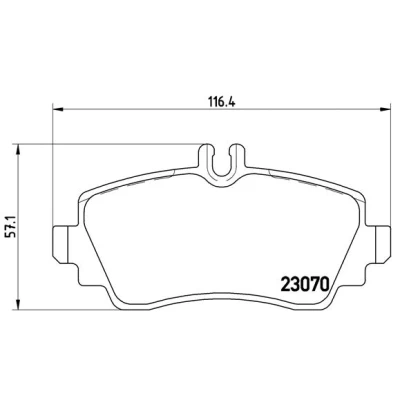 Imagen de BREMBO P 50 036 Juego de pastillas freno preparado para indicador desgaste con tornillos pinza accesorios MERCEDES BENZ: Clase A