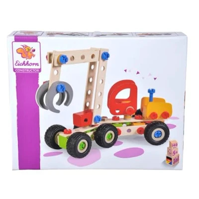 Imagen de Eichhorn 100039058 Juego de 3 variantes modelo: Harvester, Grader /Erdhobel, Gelenk Kipper, 140 tlg, FSC 100%, Buchenholz, plástico, BSK, 5J+ Made in Germany, bunt , color/modelo surtido