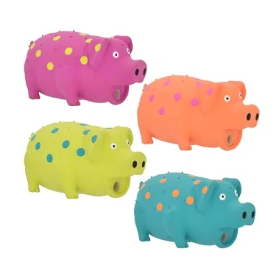 Imagen de Multipet Globlet Pig Juguete para Perros de látex con Lunares 22.86 cm