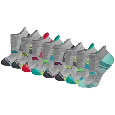 Imagen de Saucony Calcetines deportivos para mujer (8 pares) Gris