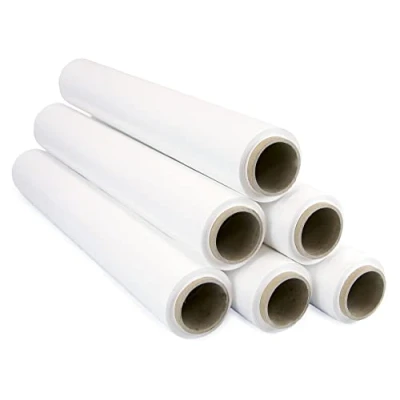 Imagen de OFITURIA Film para Embalar 50 cm de Ancho y Estirable Hasta 300 Metros Longitud Rollo Elástico Manual Embalaje Industrial (Blanco, 6)