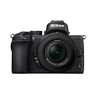 Imagen de Nikon Z50 Cámara DX Mirrorless, 11 FPS, Vídeo 4K, Pantalla Táctil abatible, Kit Cuerpo con Objetivo 16 50 VR, Color Negro