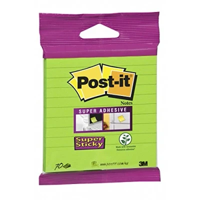 Imagen de Post It 399905 Super sticky notas adhesivas, Multicolor, Tamaño Standard, 100 x mm