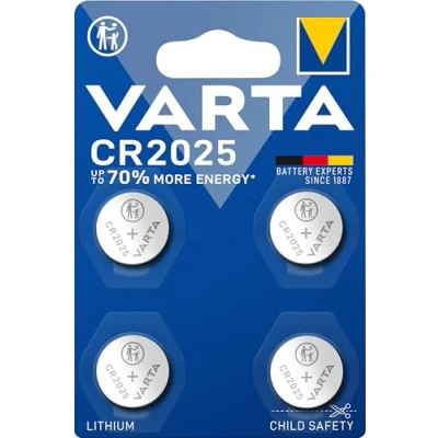 Imagen de VARTA Batería de Litio electrónica cr2025 x 4