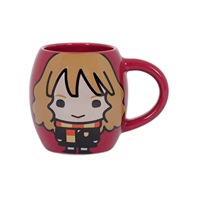 Imagen de Harry Potter Hermione Chibi Taza Oval, Marrón, 14 x 10.5 cm