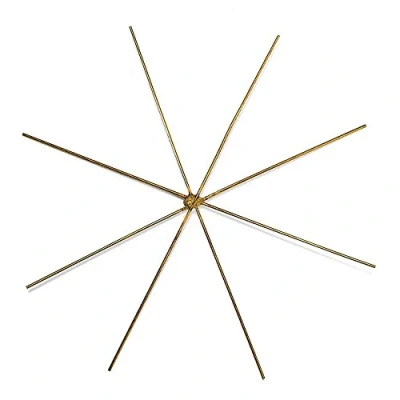 Imagen de Rayher 2525000 Estrella de Alambre para Perlas, 10 cm diámetro, Grosor del 0,7 mm, 4 Unidades