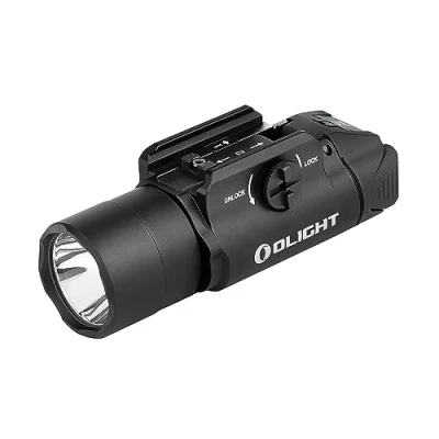 Imagen de OLIGHT Linterna LED Para arma corta Valkyrie PL Turbo 800 lúmenes de potencia Luz foco e inundación riel Picatinny y Glock (Negro)