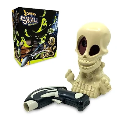 Imagen de Famogames Johnny Calavera, Juego de mesa familiar, atrapa a los fantasmas, juguete electrónico con luz y sonido para toda la familia, niños partir 4 años, en español, Famosa (JHN00001)