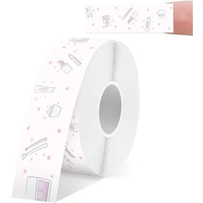 Imagen de SUPVAN E10 Etiquetas Autoadhesivas, térmicas para el hogar, la oficina y escuela, compatibles con las etiquetadoras E10/E16，15 mm* 6 m, 1 Rollo (Cosméticos)