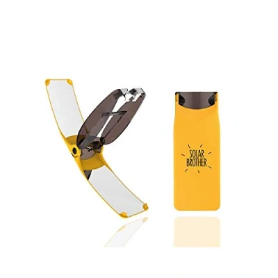 Imagen de solar BROTHER Suncase Gear Mechero Carcasa bienergética única de encendido instantáneo Impermeable y resistente al viento Innovación francesa patentada (amarillo)