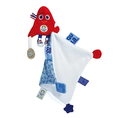 Imagen de Doudou et Compagnie JO2420 Peluche Oficial de los Juegos Olímpicos París 2024 con fryge campeón Desde el Nacimiento para bebé 14 cm
