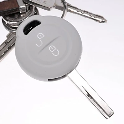 Imagen de Key Soft Case Cover Funda Protectora para Llave de Coche Gris Mitsubishi Colt Vi Smart Forfour 454