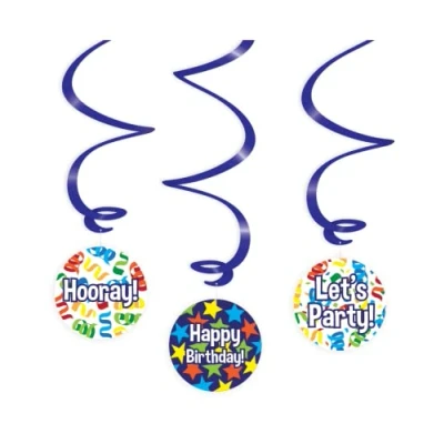 Imagen de PD Party Hanging Swirls, Multicolor (7024120)