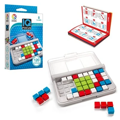 Imagen de Smart Games IQ Focus Rompecabezas Niños Y Adultos Juegos De Mesa 8 Años O Más Incluye 120 Desafíos Infantiles