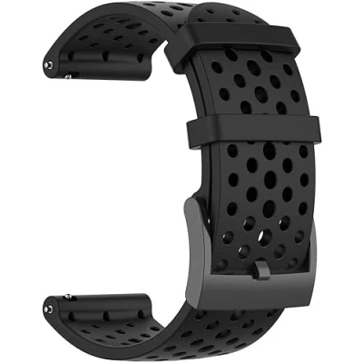 Imagen de INF Correa para Suunto 7/9 / 9Baro D5 Spartan/Fossil Nate/Q Silicona Negra