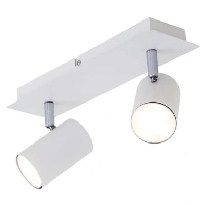 Imagen de Briloner lamparas de techo salon, 2x GU10, máx.40W, lampara techo, focos led interior cocina, dormitorio, candeeiro teto, 29x8x12.3 cm, blanco