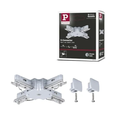 Imagen de Paulmann URail conector en X, cromo mate