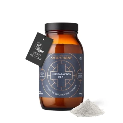 Imagen de Ancient + Brave Hidratación Verdadera 180g Tarro Fórmula Electrolítica con Magnesio, Potasio y Cromo Matutina, Recuperación Post Entrenamiento Mezcla de Agua Coco