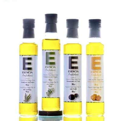 Imagen de Aceite de Oliva Virgen Extra Aromatizado 250 ml. con Esencias Naturales. Producto Jaén (Tomillo, 6 Unidades)