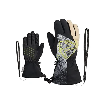 Imagen de Ziener Guantes de esquí Laval para niños, Impermeables, Extra cálidos, Lana Galaxy Print, 5