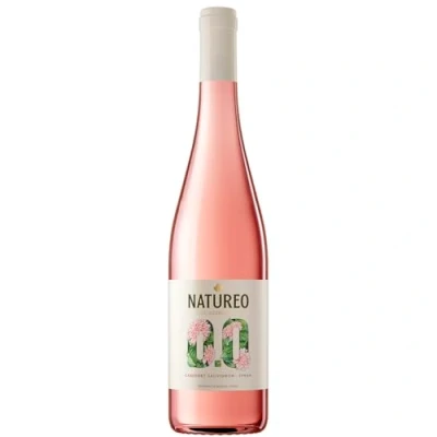 Imagen de Natureo Syrah Cabernet Sauvignon, Vino Rosado desalcoholizado, 75 cl 750 ml