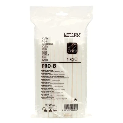 Imagen de RAPID 40302803 Cola 1 Kg PRO B D12x190 mm. Blanca