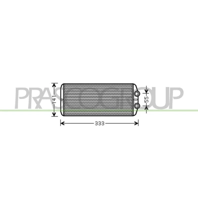 Imagen de PRASCO CI426H002 Radiador de Calefaccion sin tubería CITROËN: Berlingo / First I, I Furgón, C4 Grand Picasso