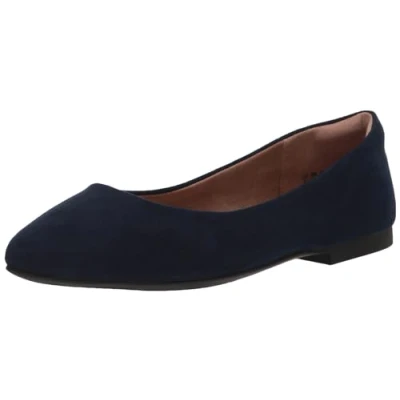 Imagen de Amazon Essentials Bailarinas con Puntera en Pico Mujer, Azul Marino, 39 EU