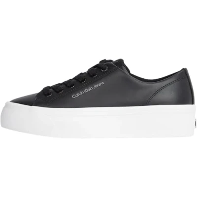 Imagen de Calvin Klein Vulc Flatform Low MG LTH YW0YW01771, Parte Superior Baja Mujer, Black (Black/Bright White), 37 EU