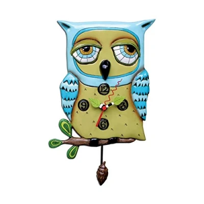 Imagen de Allen Designs, Reloj para colgar con forma de búho, Enesco