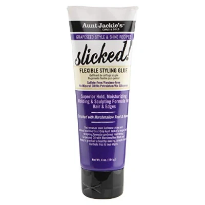 Imagen de Aunt Jackie&#039;S Curls &amp; Coils Grapeseed Slicked Felxible Styling Gel 114G/4Oz, Multicolor, No Aplica