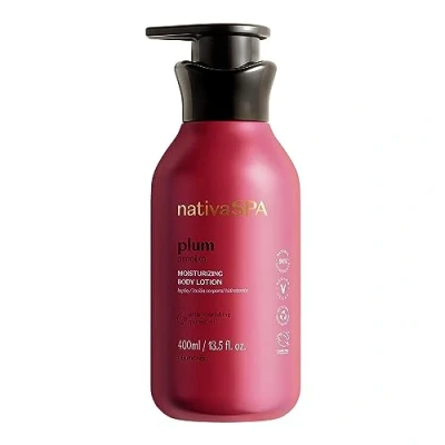 Imagen de O Boticário Nativa SPA Ciruela, Crema Hidratante Corporal, Perfumada Loción para El Cuerpo con Gotas de Quinoa Más Hidratación 400 ml